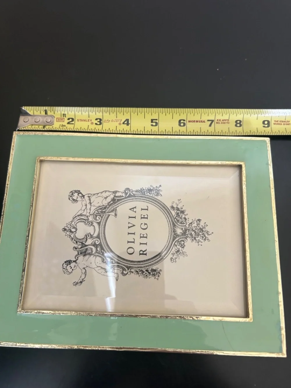 Olivia Riegel Mint Green Hand-Enameled Picture Frame